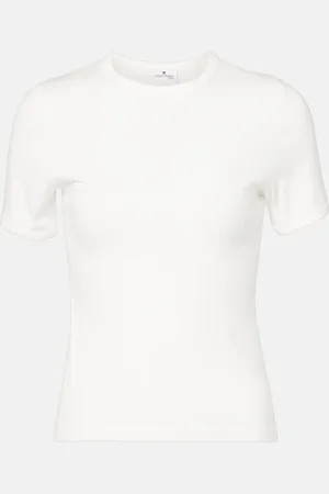 Courrèges Courrèges T-Shirt aus Baumwoll-Jersey