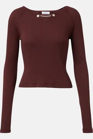 Alexander McQueen Top aus Baumwoll-Jersey