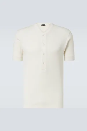 Tom Ford Henley-Top aus einem Baumwollgemisch