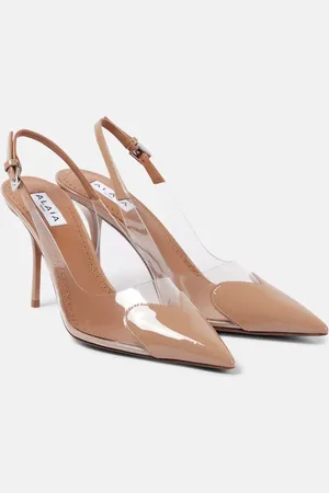 Alaïa Alaïa Slingback-Pumps Le Cœur 90 mit Lackleder