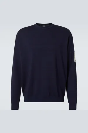 C.P. Company Pullover Indigo aus Baumwolle