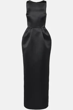 Safiyaa Bestickte Robe Trecchi aus Duchesse-Satin
