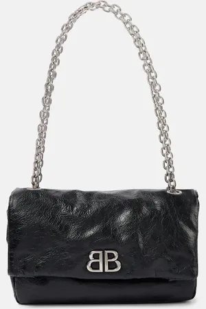 Balenciaga Schultertasche Monaco Medium aus Leder