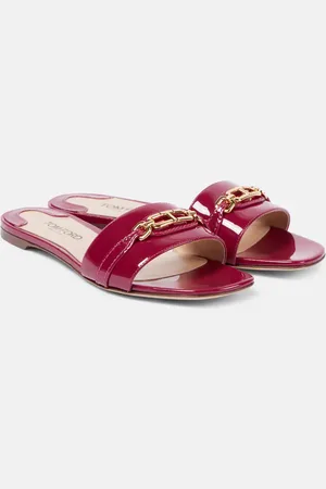 Tom Ford Pantoletten Whitney Stadium T aus Lackleder