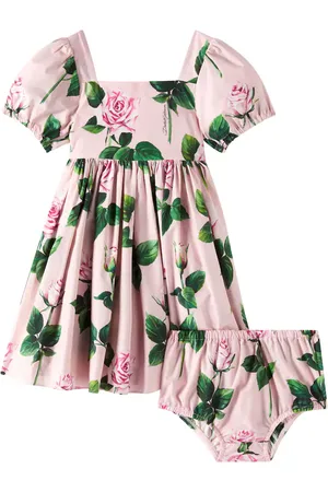 Dolce & Gabbana Baby Kleid aus Baumwolle
