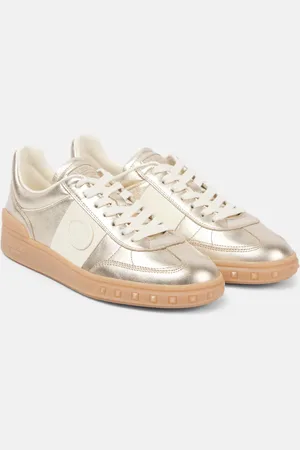 VALENTINO GARAVANI Sneakers Upvillage aus Metallic-Leder