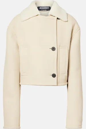 Jacquemus Cropped-Jacke Marino aus Shearling