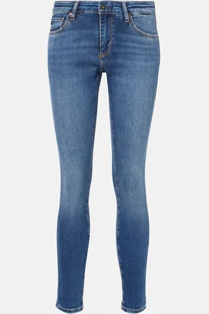 AG Jeans Mid-Rise Skinny Jeans