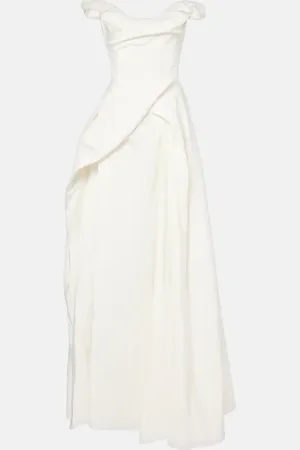 Vivienne Westwood Bridal Off-Shoulder-Robe Tabitha aus Faille