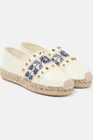 VALENTINO GARAVANI Espadrilles Country Rockstud aus Leder