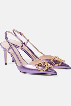 VALENTINO GARAVANI Slingback-Pumps VLogo Signature 80 aus -Leder