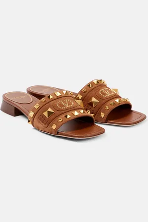 VALENTINO GARAVANI Pantoletten Plaster Caster aus Veloursleder