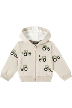 MONNALISA Kapuzenjacke aus einem Baumwollgemisch