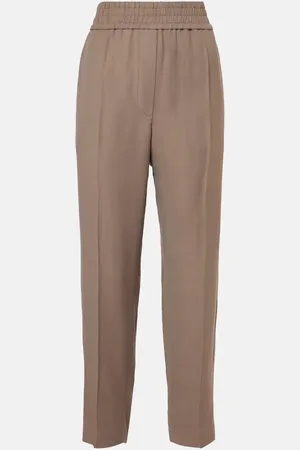 Brunello Cucinelli Gerade Mid-Rise-Hose