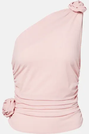 MAGDA BUTRYM One-Shoulder-Top aus einem Seidengemisch