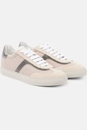 Brunello Cucinelli Sneakers Monili aus Veloursleder und Mesh