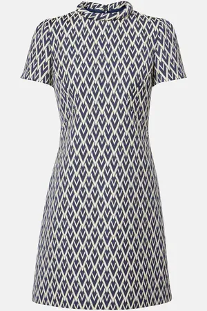 VALENTINO Minikleid Toute La V aus Woll-Jacquard