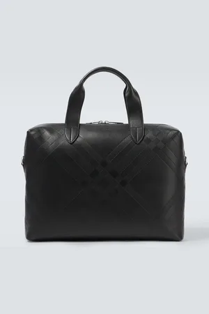 Burberry Aktentasche Check aus Leder