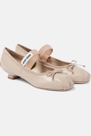 Miu Miu Mary-Jane-Ballerinas aus Leder