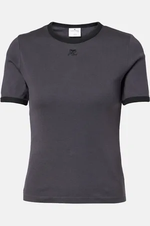 Courrèges Courrèges T-Shirt Signature aus Baumwoll-Jersey