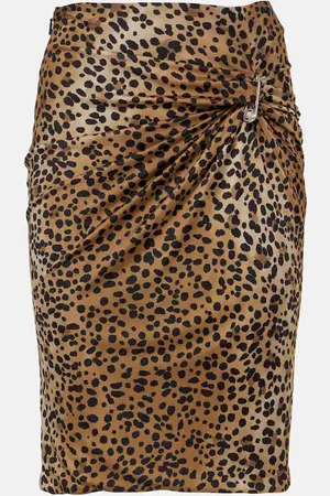 VERSACE Bedruckter Bleistiftrock Safety Pin