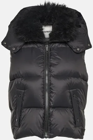 YVES SALOMON Daunenweste mit Shearling