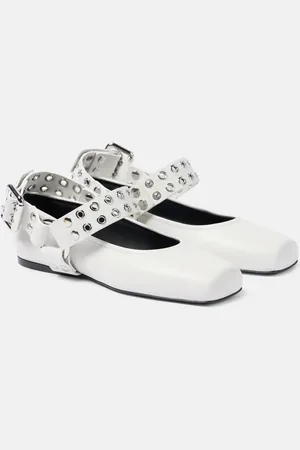 Alaïa Alaïa Verzierte Ballerinas aus Leder
