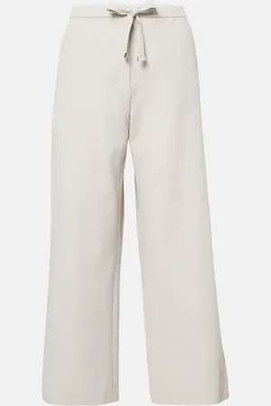 Max Mara Weite Hose Argenta aus Schurwolle