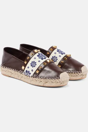 VALENTINO GARAVANI Espadrilles Country Rockstud aus Leder
