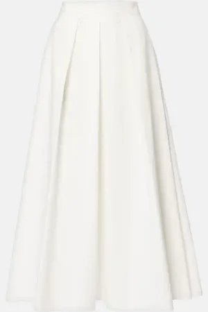 Elie saab Midirock aus Baumwollpopeline