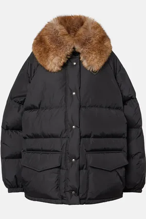Prada Daunenjacke mit Faux Fur