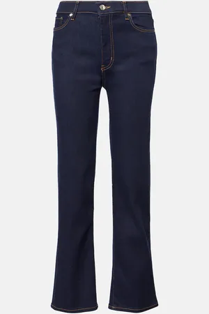 Frame High-Rise Straight Jeans Le Sleek