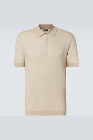 Ermenegildo Zegna Polohemd aus Baumwolle, Leinen und Seide