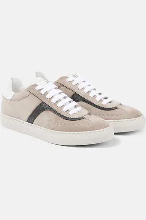 Brunello Cucinelli Verzierte Sneakers aus Veloursleder