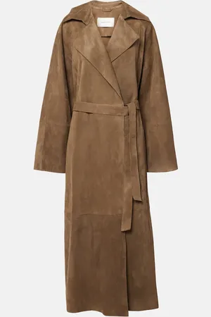 MAGDA BUTRYM Mantel aus Veloursleder