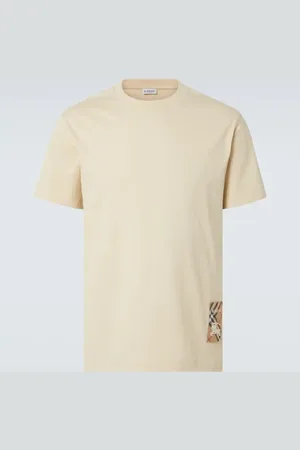 Burberry T-Shirt Check aus Baumwolle