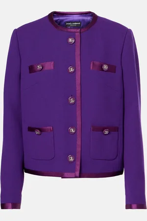 Dolce & Gabbana Jacke DG aus Crêpe mit Satin