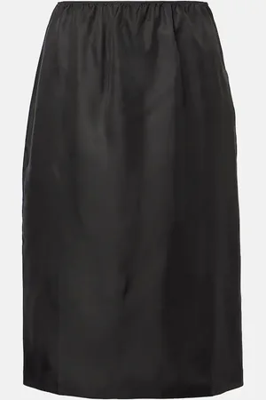 Prada Midirock aus Seiden-Twill