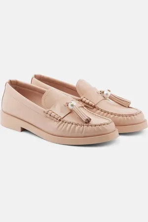 Jimmy Choo Loafers Addie aus Lackleder mit Zierperle