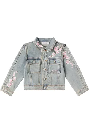 MONNALISA Bestickte Jeansjacke
