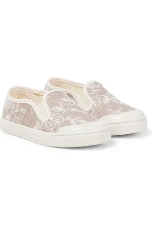 PèPè PèPè Bestickte Slip-Ons aus Denim