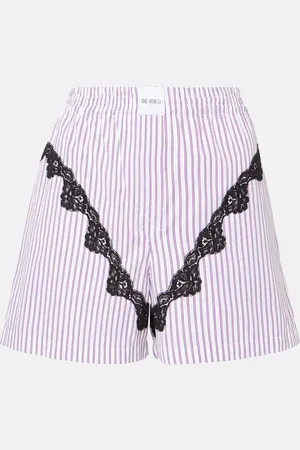 The Attico Shorts aus Baumwolle mit Spitze