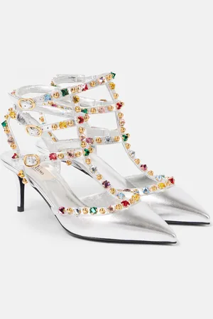 VALENTINO GARAVANI Pumps Rockstud 65 aus Metallic-Leder