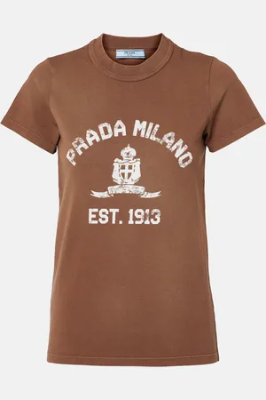 Prada T-Shirt aus Baumwoll-Jersey