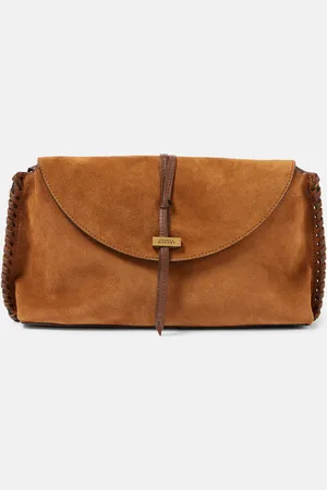 Isabel Marant Schultertasche Silao aus Veloursleder