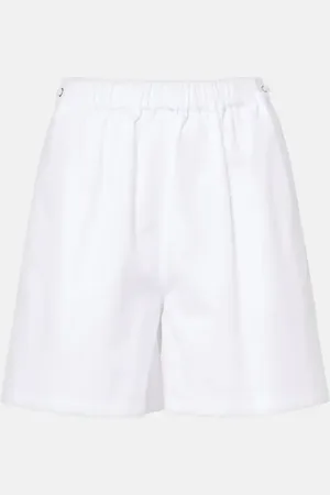 Max Mara High-Rise Shorts Antiope aus Baumwolle