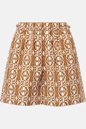 Max Mara High-Rise Shorts Taiga aus Baumwolle