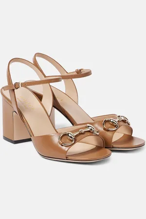 Gucci Sandalen Lady Horsebit 75 aus Leder