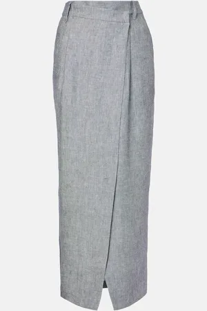 Brunello Cucinelli Maxirock aus Hanf und Leinen