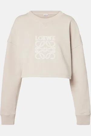 Loewe Cropped-Sweatshirt Anagram aus Baumwolle
